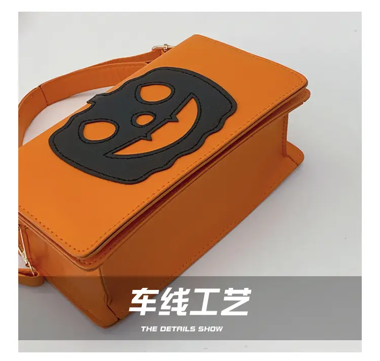 Women's Halloween Pumpkin Smiley Shoulder Bag 2024 — feature 5