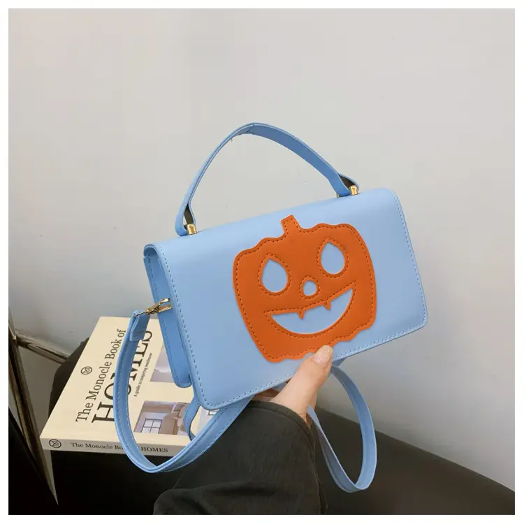 Women's Halloween Pumpkin Smiley Shoulder Bag 2024 - Image 4