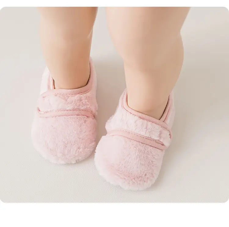 Baby Cotton Floor Socks Blue Warm Non-Slip — feature 11