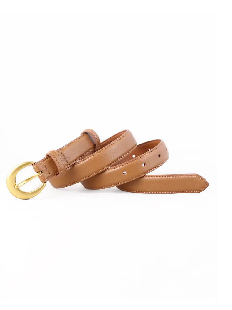 2025 Genuine Leather Belt for Women, Cowhide, Gold Clasp — feature 21