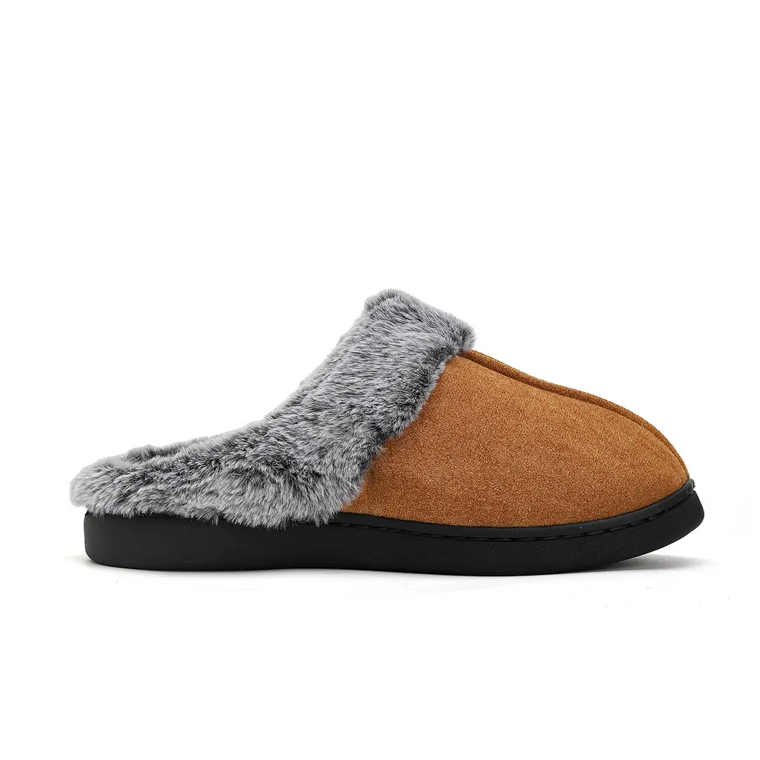 Foreign Trade Wholesale Faded Cotton Slippers Cross-Border Hot-Selling Couple's Home Plush Warm Cotton Shoes Thick-Soled Non-Slip — feature 16