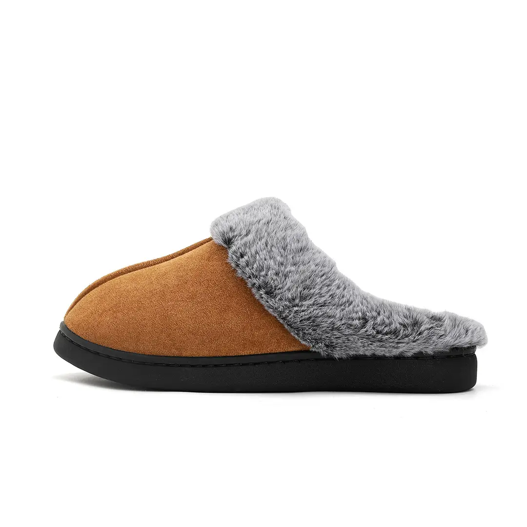 Foreign Trade Wholesale Faded Cotton Slippers Cross-Border Hot-Selling Couple's Home Plush Warm Cotton Shoes Thick-Soled Non-Slip — feature 17