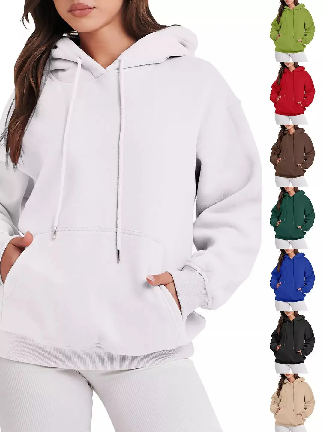 Cross-border Oversized Shoulder Sleeve Women's Oversized Hooded Sweatshirt Long Sleeve Pullover Autumn Clothing Sweater