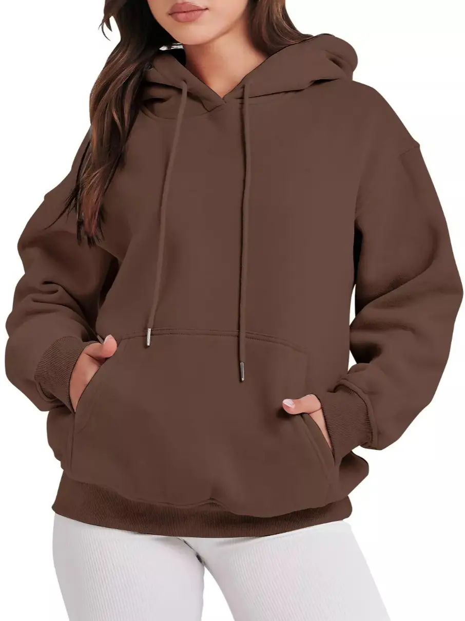 Cross-border Oversized Shoulder Sleeve Women's Oversized Hooded Sweatshirt Long Sleeve Pullover Autumn Clothing Sweater