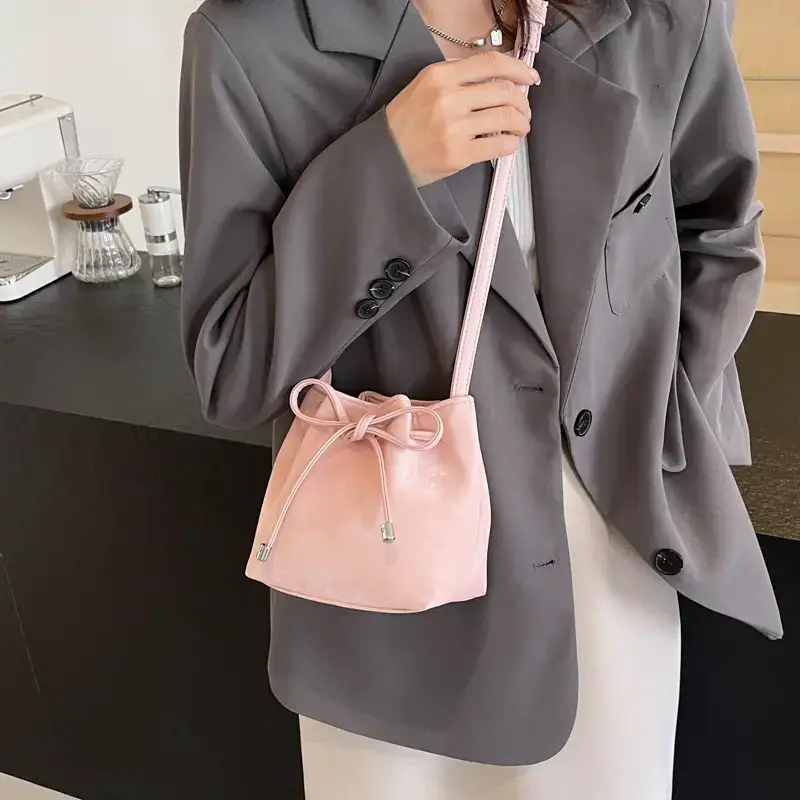 Pink Korean Style Crossbody Bag for Women