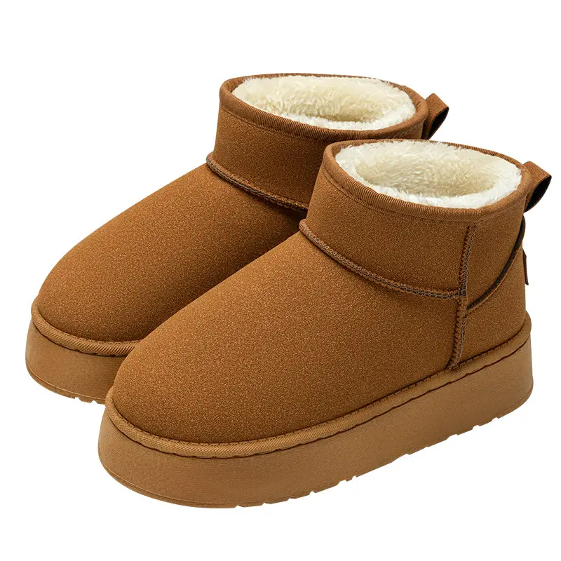 Thick-Soled Snow Boots, Cotton Boots for Women, Winter 2026 New Style, Fleece-Lined, Thickened, Mid-Calf, Waterproof, Non-Slip, Warm, Northeast Cotton Shoes - Image 7
