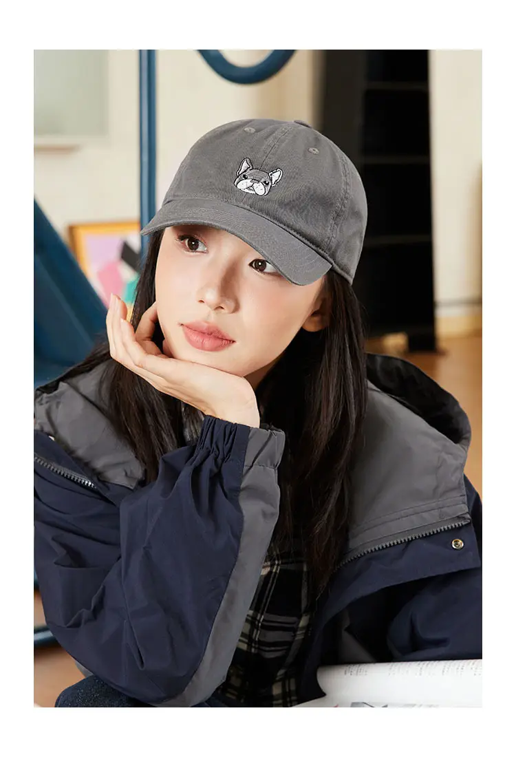 Puppy Embroidered Baseball Cap for Men Women — feature 4