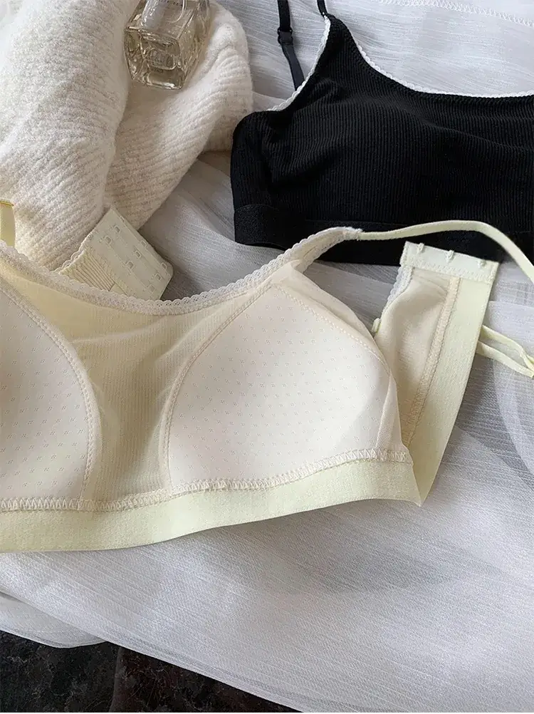 2024 Cotton Lace Underwear Women Small Chest Back Bra — feature 8
