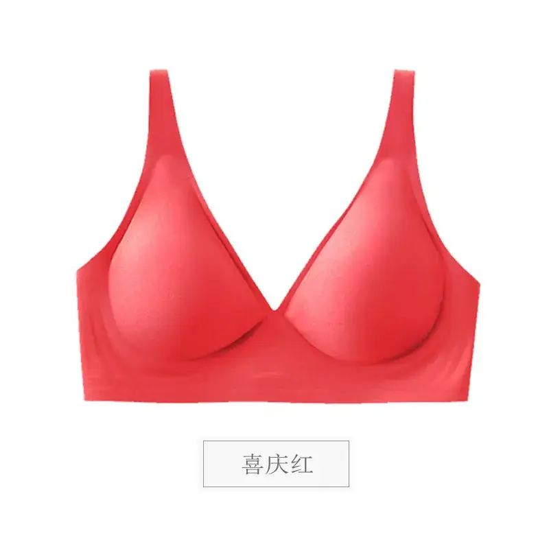Jelly Traceless Underwear Women's Deep V Shaped Small Chest Gathering - Image 8