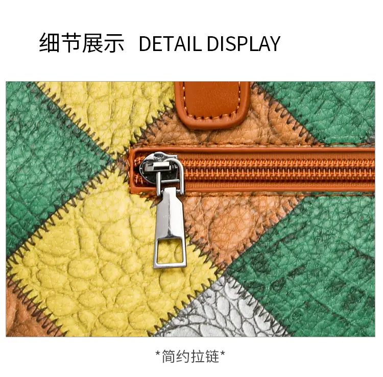 2024 New Stitching Contrast Color Handbag Large Capacity All-match Shoulder Crossbody Bag Fashion Women's Tote Bag — feature 20