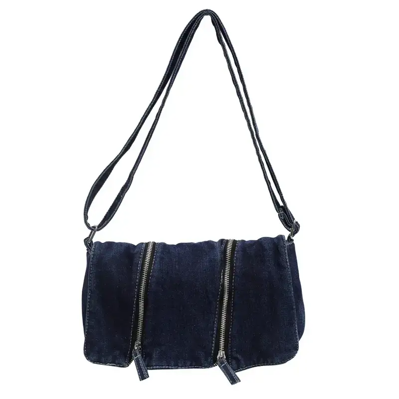 Denim Underarm Bag 2026 Summer Retro Crossbody - Image 3