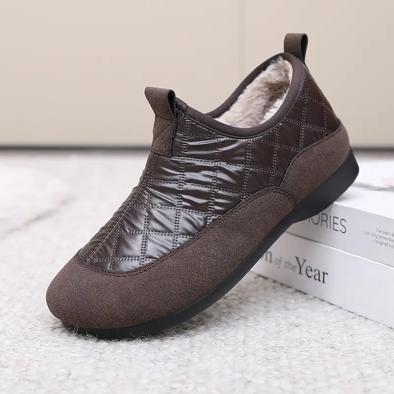 2025 New Winter Fashion Versatile Snow Boots Fleece-Lined Thickeneded Warm Anti-Slip Cotton Boots Soft Sole Comfortable Cotton Boots - Image 2