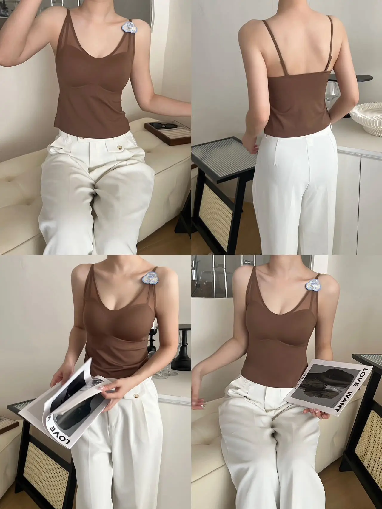 Traceless Belted Camisole Plus Size Anti-Running — feature 29