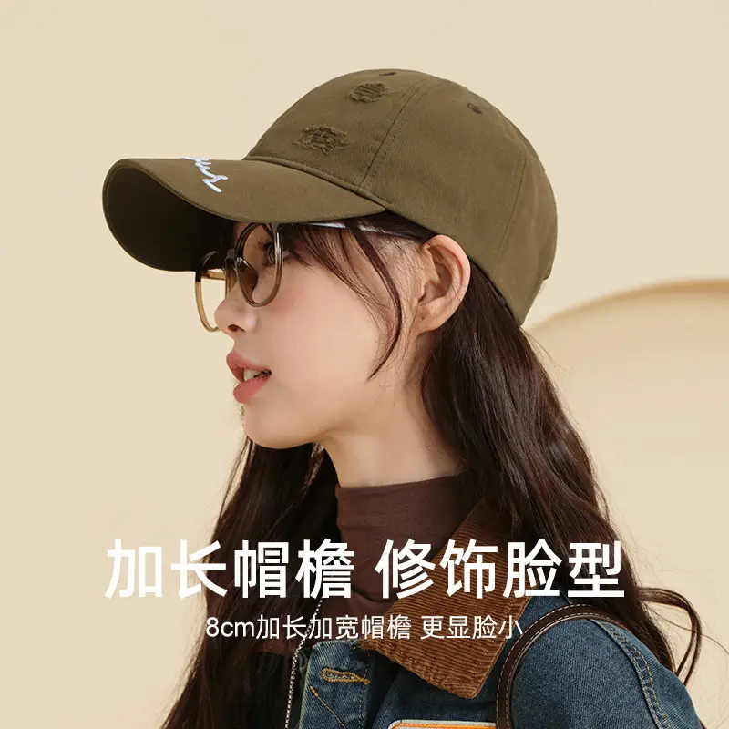Men Pure Cotton Baseball Cap with Rick Embroidery