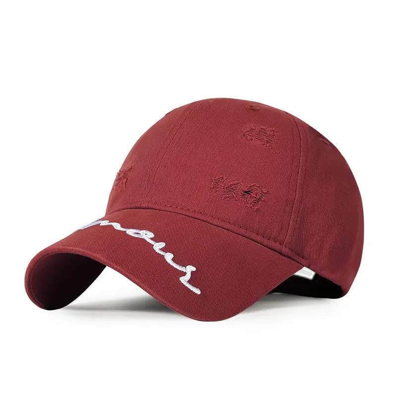 Men Pure Cotton Baseball Cap with Rick Embroidery