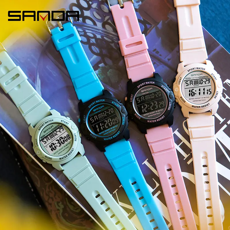 Sanda Multifunctional Digital Watch for Men Women Waterproof Sports Silicone Strap - Image 11