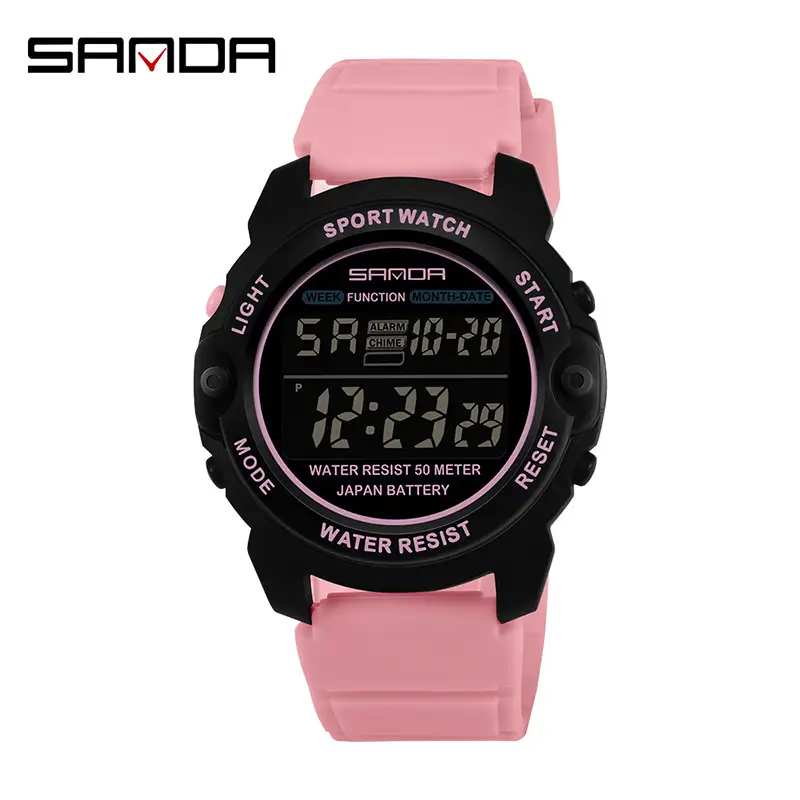 Sanda Multifunctional Digital Watch for Men Women Waterproof Sports Silicone Strap - Image 6