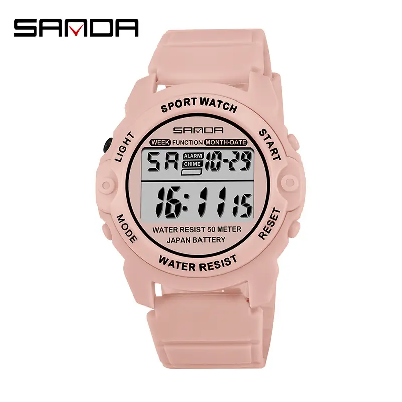 Sanda Multifunctional Digital Watch for Men Women Waterproof Sports Silicone Strap - Image 8