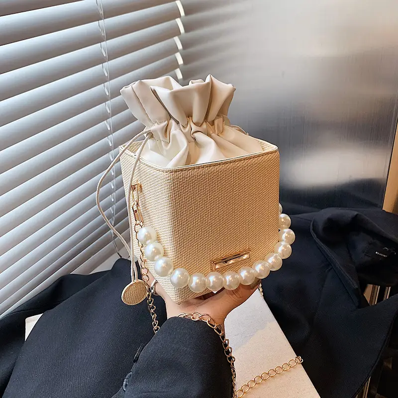 Women Beaded Pearl Shoulder Bag 2024 Autumn - Image 6