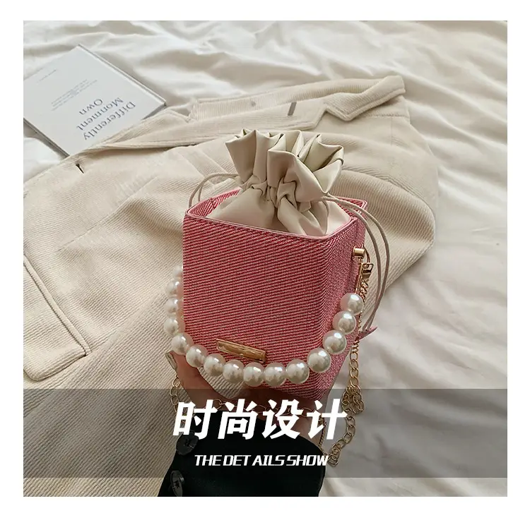 Women Beaded Pearl Shoulder Bag 2024 Autumn — feature 11