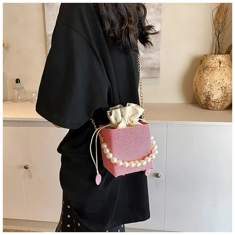 Women Beaded Pearl Shoulder Bag 2024 Autumn — feature 14