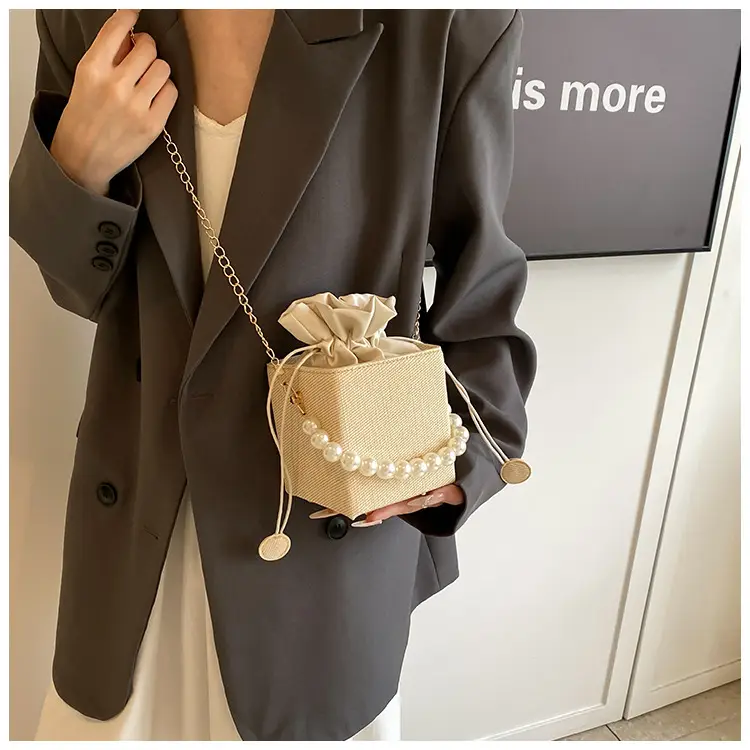 Women Beaded Pearl Shoulder Bag 2024 Autumn — feature 15