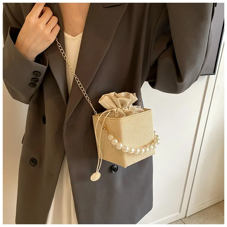 Women Beaded Pearl Shoulder Bag 2024 Autumn — feature 16