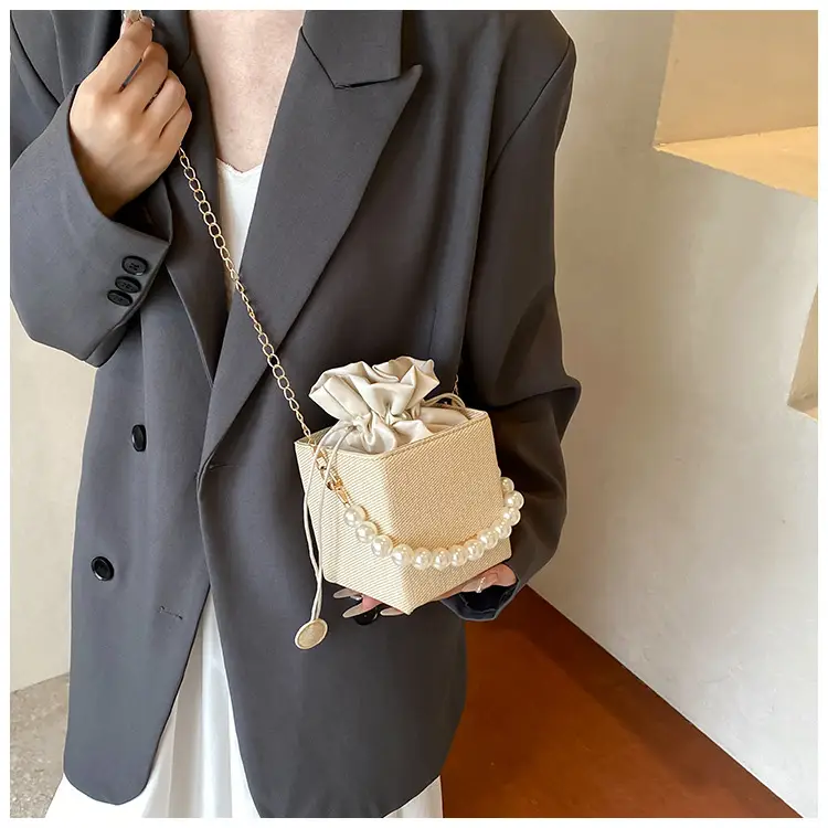 Women Beaded Pearl Shoulder Bag 2024 Autumn — feature 18
