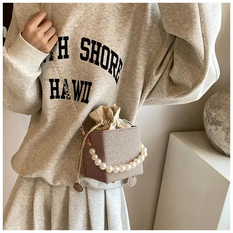 Women Beaded Pearl Shoulder Bag 2024 Autumn — feature 21