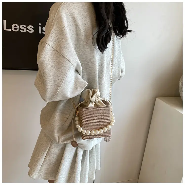 Women Beaded Pearl Shoulder Bag 2024 Autumn — feature 22