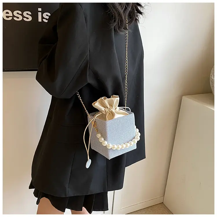 Women Beaded Pearl Shoulder Bag 2024 Autumn — feature 23