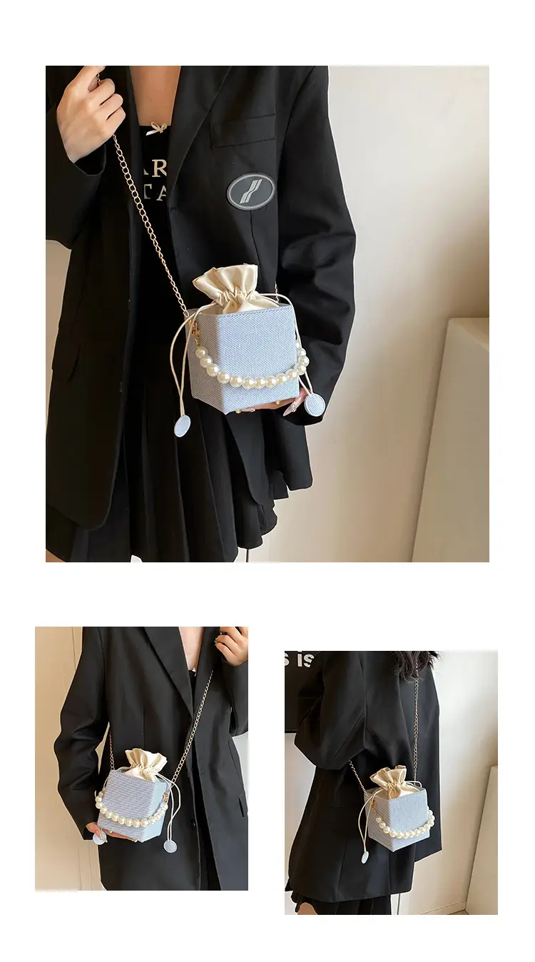 Women Beaded Pearl Shoulder Bag 2024 Autumn — feature 3