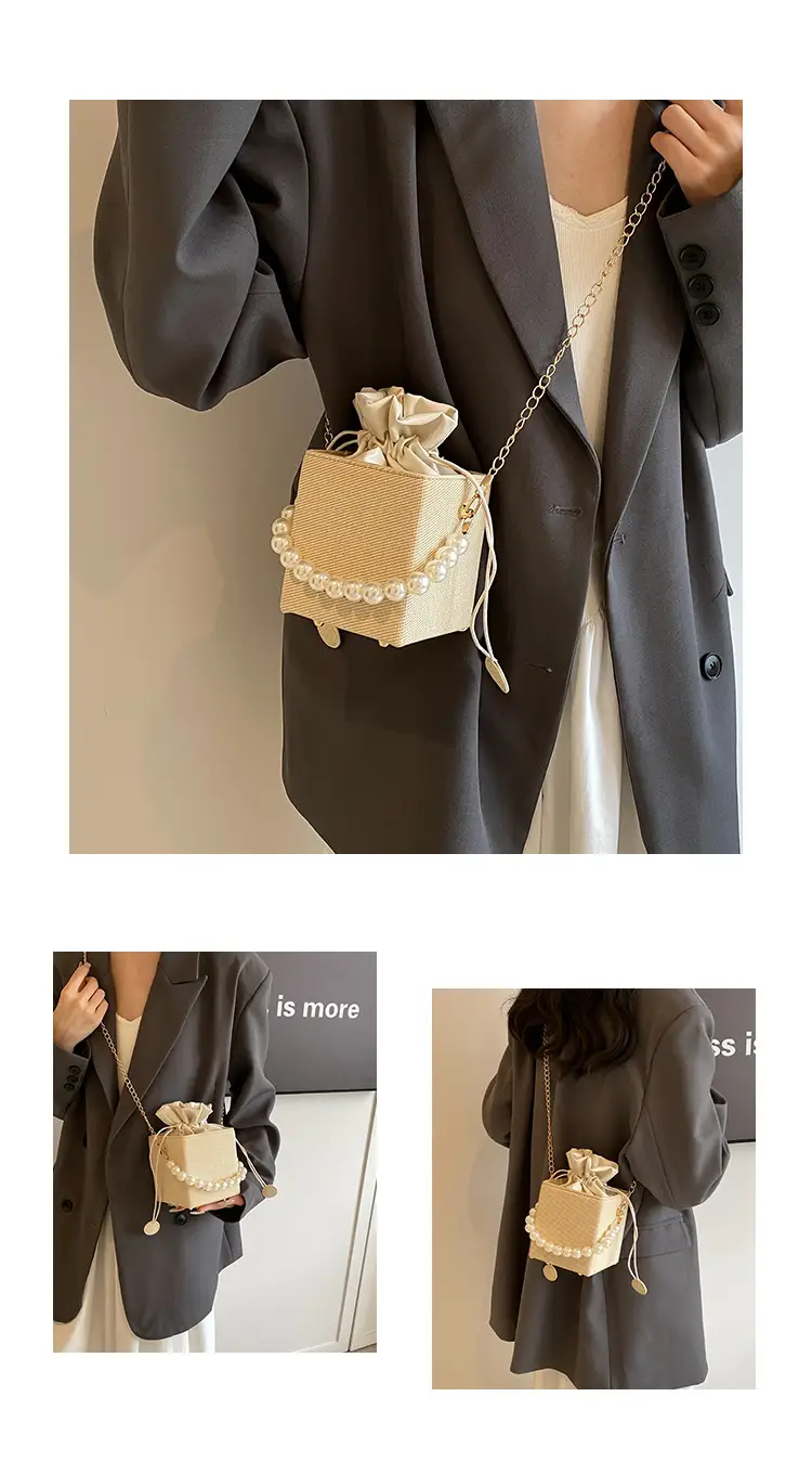 Women Beaded Pearl Shoulder Bag 2024 Autumn — feature 6