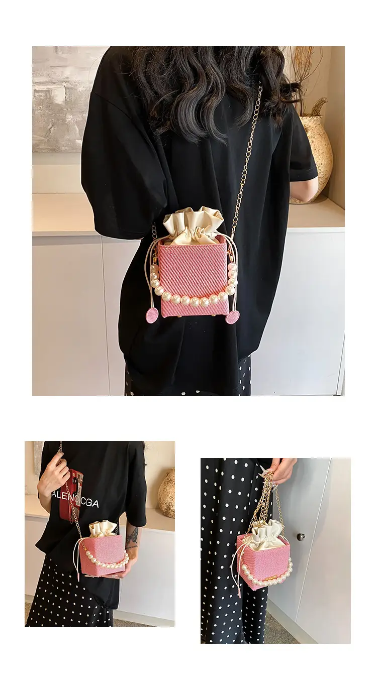 Women Beaded Pearl Shoulder Bag 2024 Autumn — feature 7