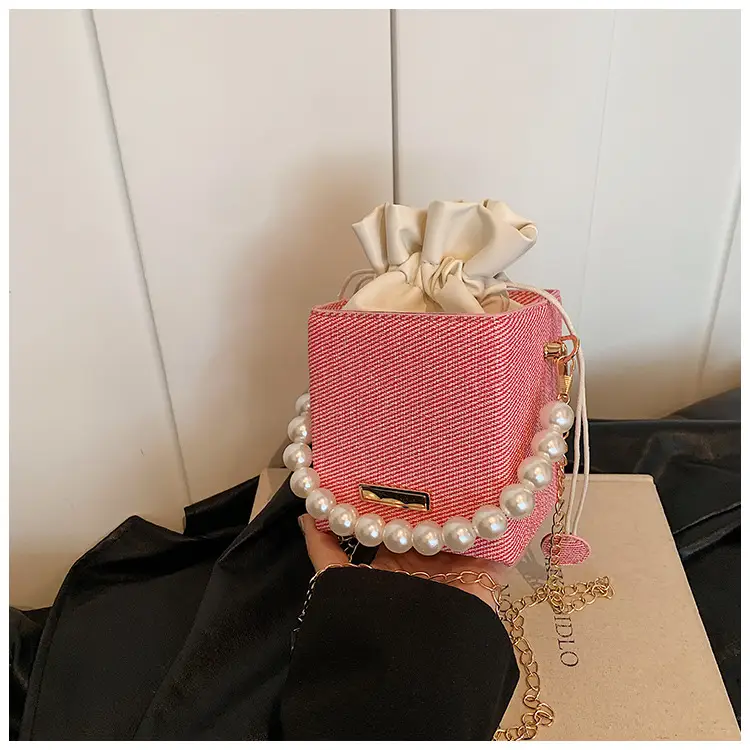 Women Beaded Pearl Shoulder Bag 2024 Autumn - Image 2