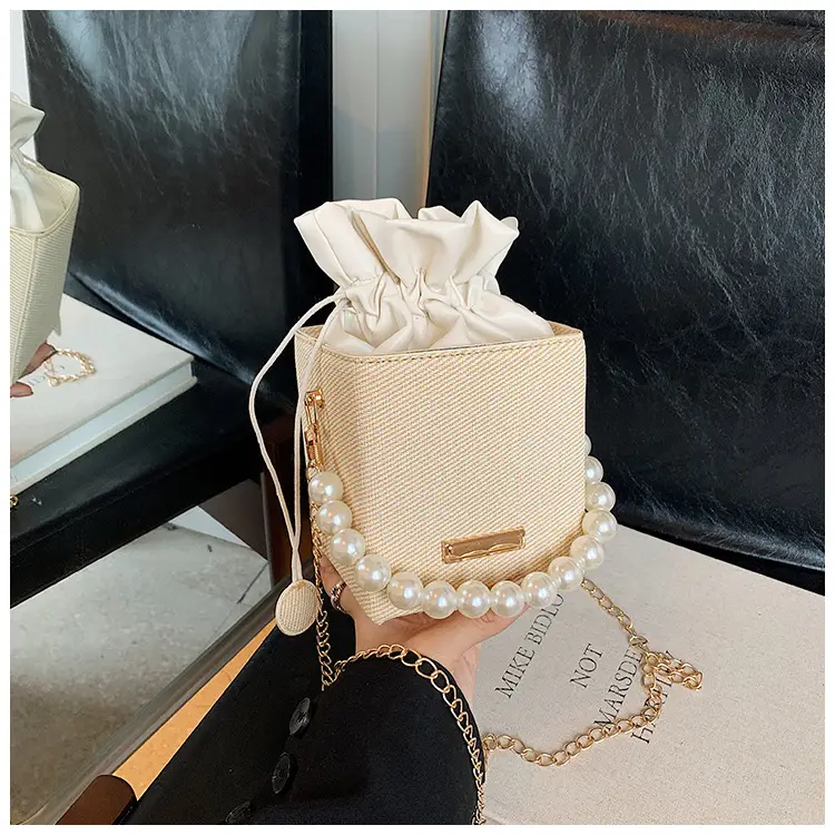 Women Beaded Pearl Shoulder Bag 2024 Autumn - Image 5