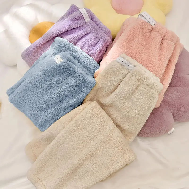 Maternity Pants Winter Fleece 280g Adjustable Waist - Image 12