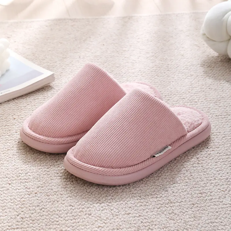 Cotton Slippers for Women, Autumn and Winter 2026, Indoor Home Thick-Soled Plush Warm Maternity Shoes, Breathable for Winter and Summer