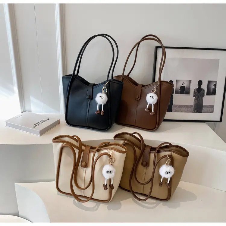 Korean Style Shoulder Bag for Women, Cream Brown, Large Capacity β feature 14