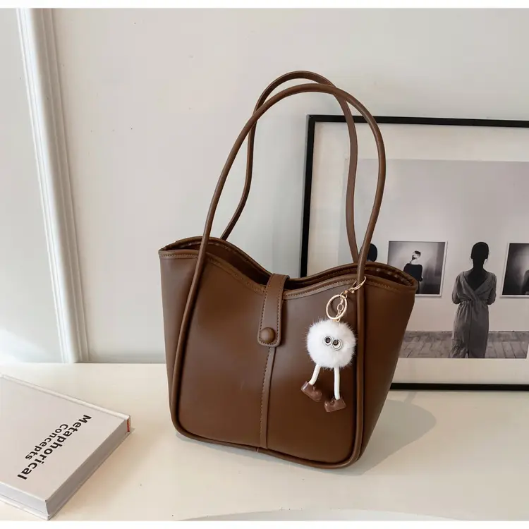 Korean Style Shoulder Bag for Women, Cream Brown, Large Capacity β feature 16