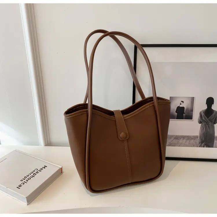 Korean Style Shoulder Bag for Women, Cream Brown, Large Capacity β feature 17