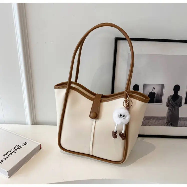 Korean Style Shoulder Bag for Women, Cream Brown, Large Capacity β feature 23