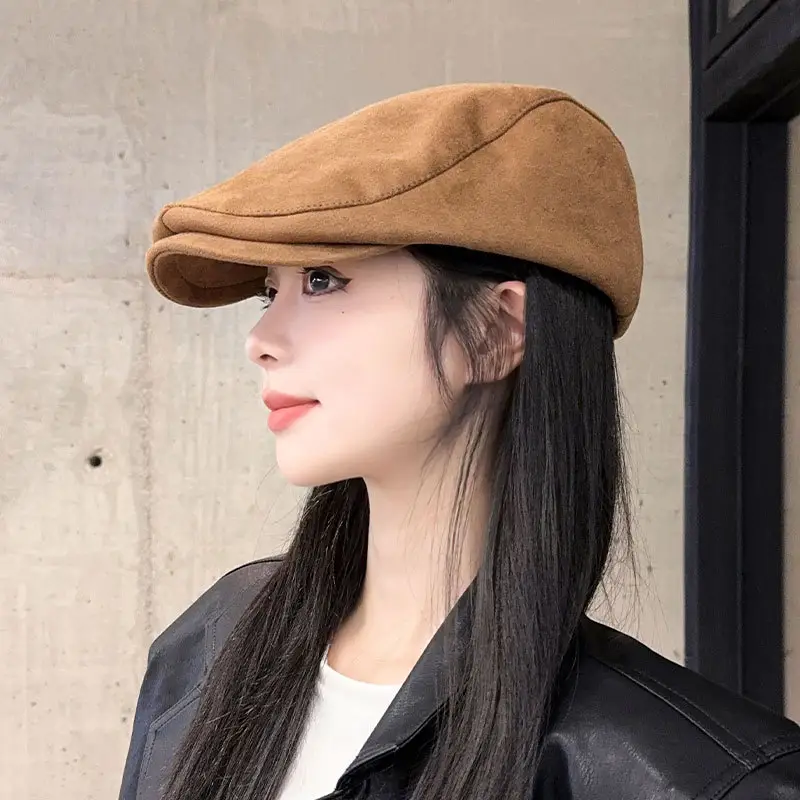 Maillard Suede Forward Cap Women's 2024 All-match Winter Cap - Image 6