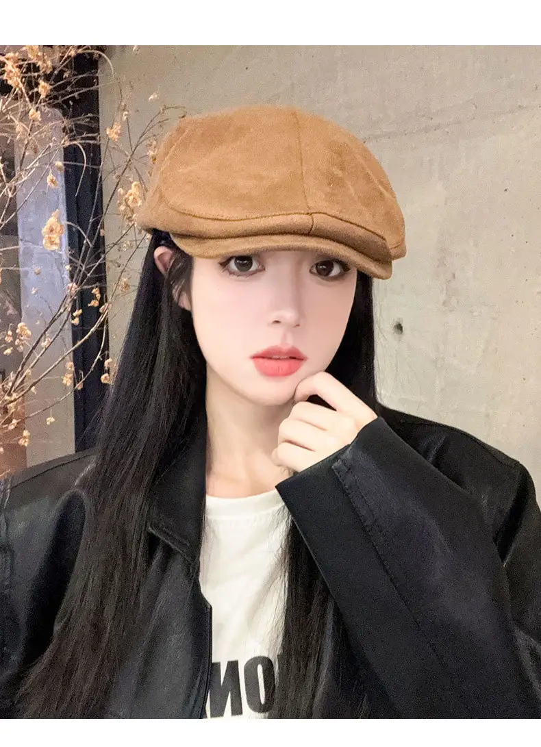 Maillard Suede Forward Cap Women's 2024 All-match Winter Cap — feature 12