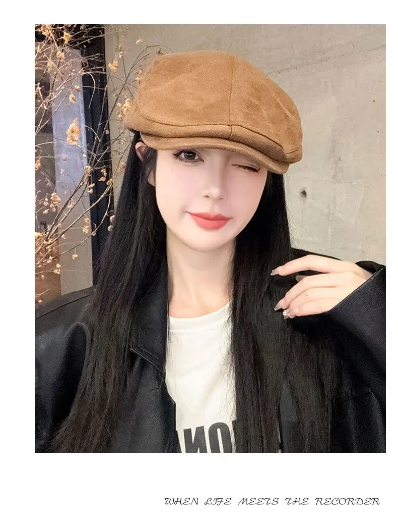 Maillard Suede Forward Cap Women's 2024 All-match Winter Cap — feature 13