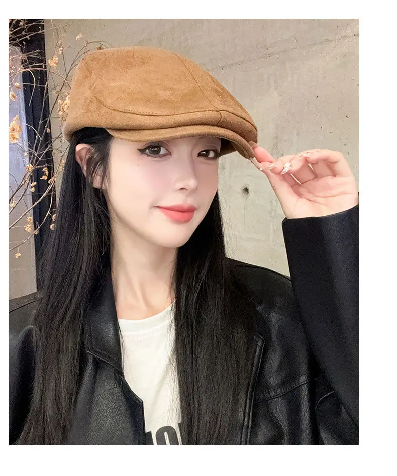 Maillard Suede Forward Cap Women's 2024 All-match Winter Cap — feature 14
