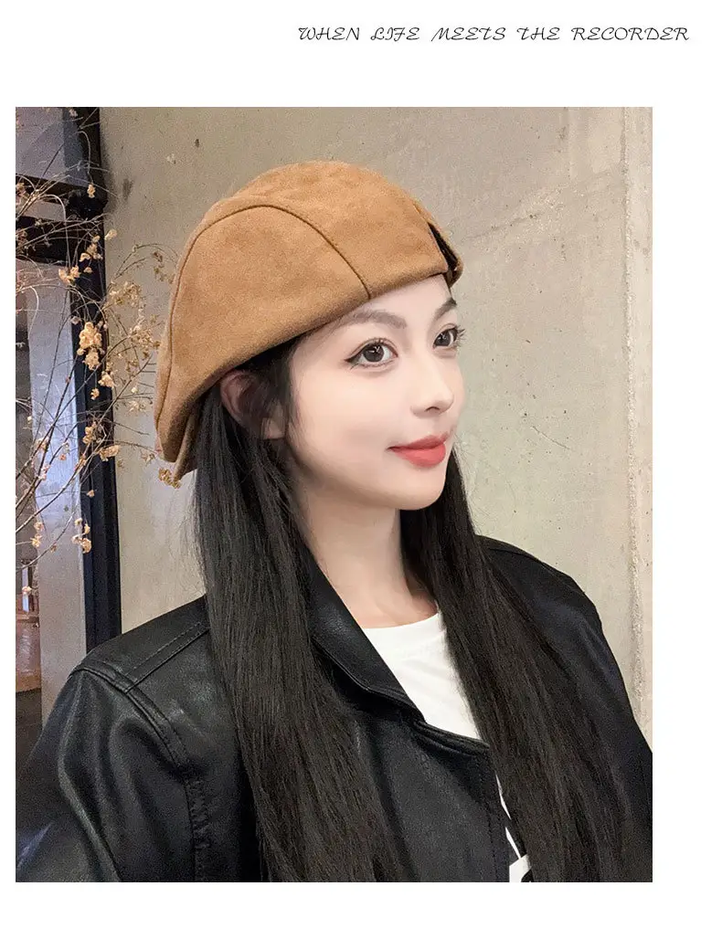 Maillard Suede Forward Cap Women's 2024 All-match Winter Cap — feature 18