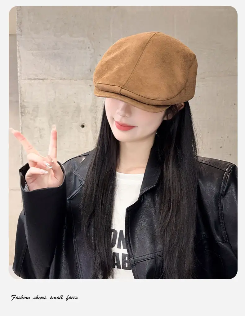 Maillard Suede Forward Cap Women's 2024 All-match Winter Cap — feature 5