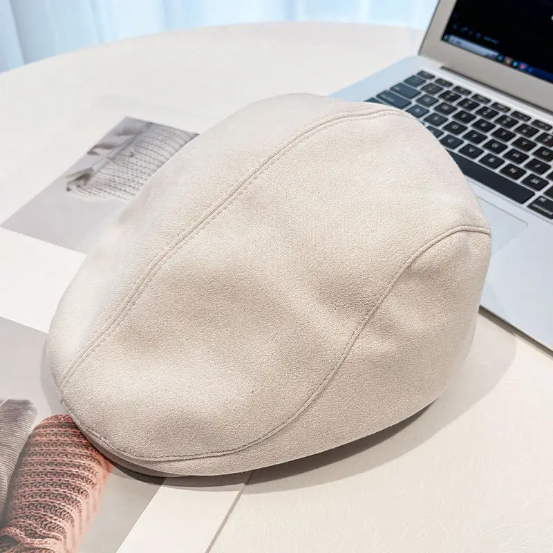 Maillard Suede Forward Cap Women's 2024 All-match Winter Cap - Image 2