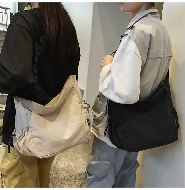 Retro Nylon Shoulder Bag Women's Large Capacity Crossbody — feature 12